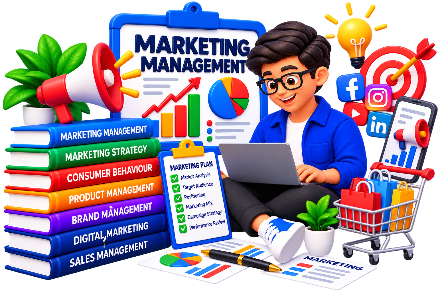 Marketing Management illustration for BBA DAVV notes