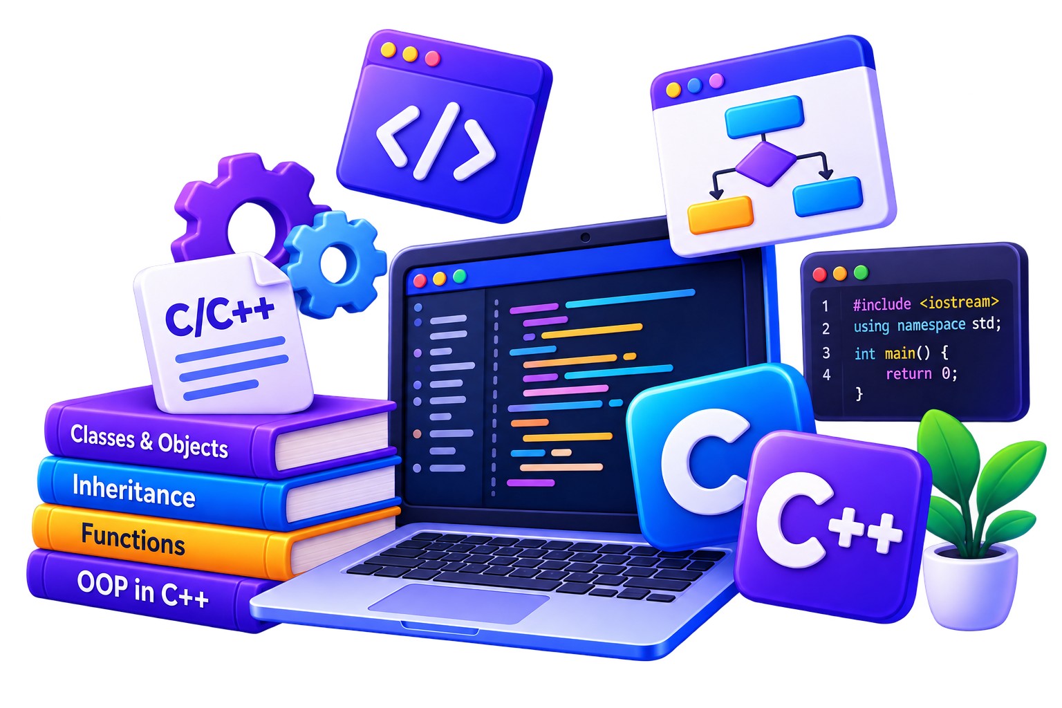 Programming Methodology using C/C++ illustration for BCA DAVV notes