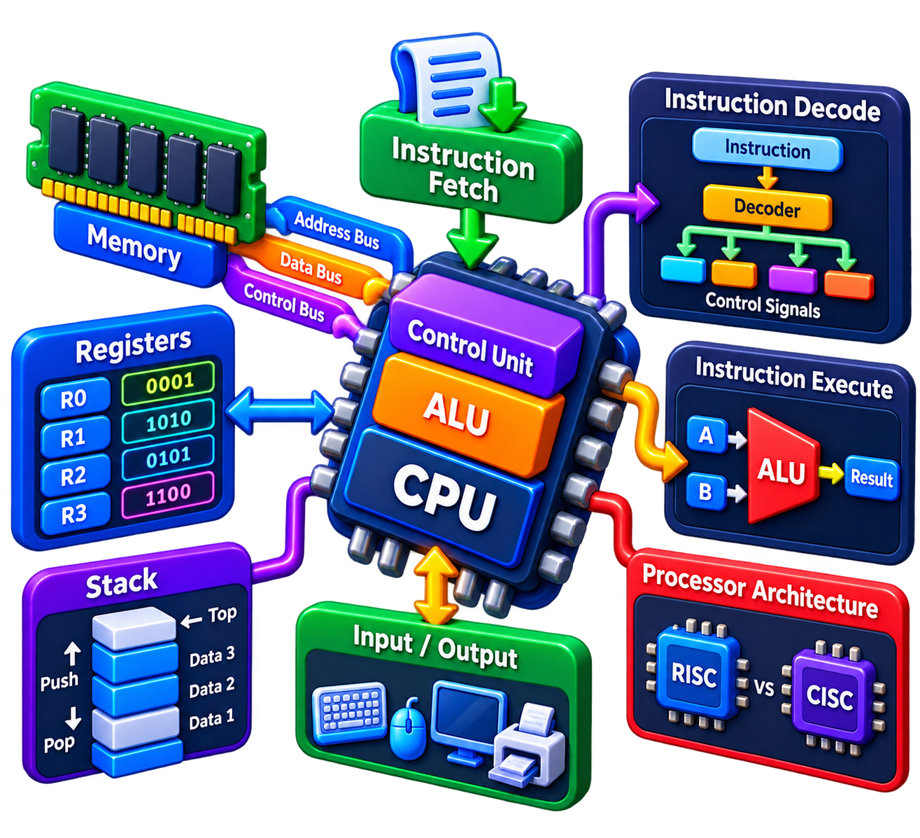 Processor and Control Unit unit icon