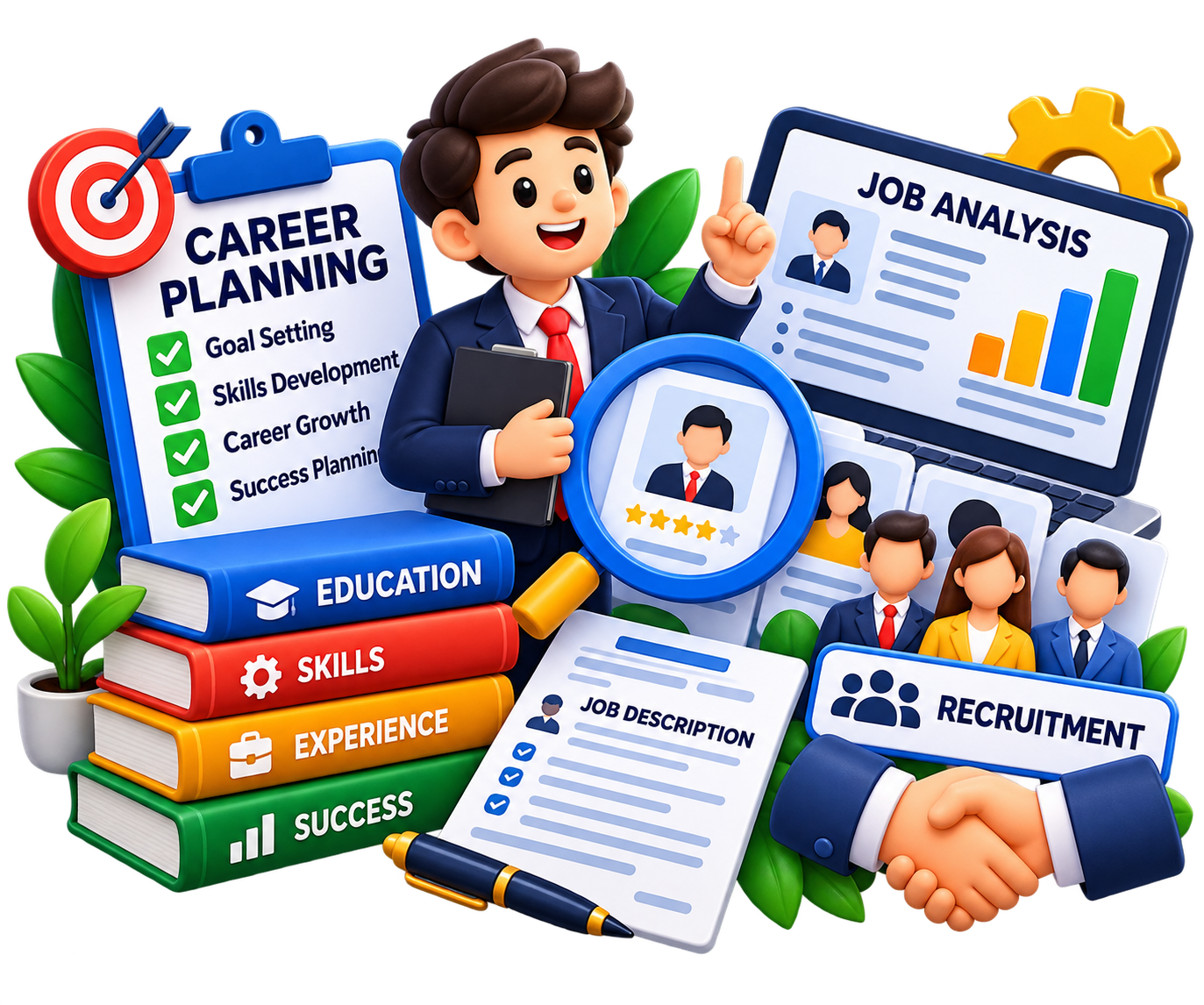 Career Planning, Job Analysis and Recruitment unit icon
