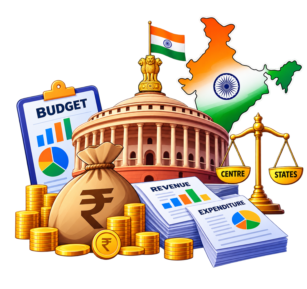 Finance Commission and Centre-State Finances unit icon