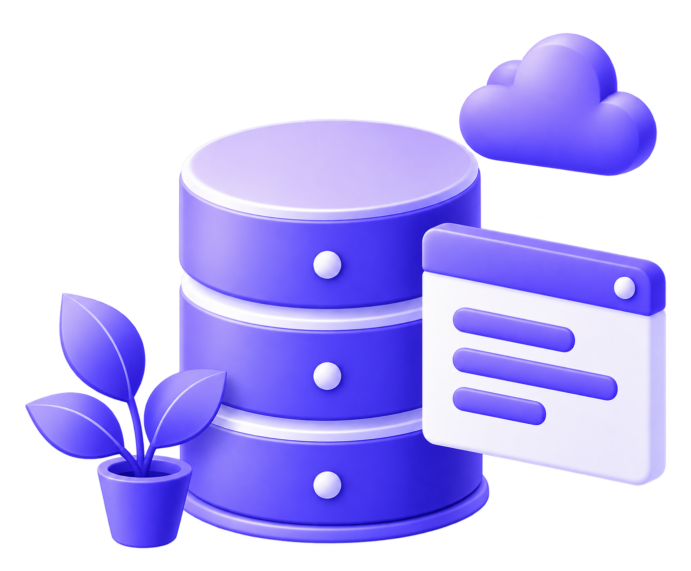 Database Management System illustration for BCA DAVV notes